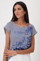 Gestreiftes T-Shirt mit Print 36 - Navy Blue Ringel