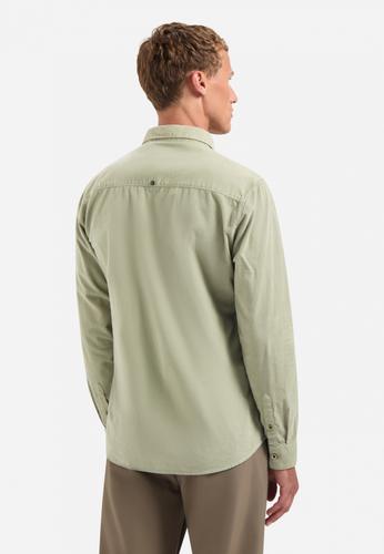 Shirt Solid Fine Herringbone XXL Regular Fit - Light Moss