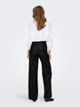 ONLMADISON HW WIDE FAUX LEATHER PANT PNT M/32 Locker geschnitten - Black