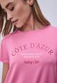 T-Shirt mit Rundhals und Wording