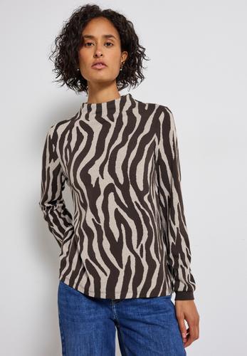 Shirt mit Zebra Print 40 - Deep Roast Brown