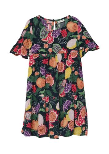 Kleid 128 A-shape - Blau|mehrfarbig