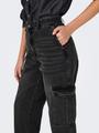ONLJUNE HW CARGO DNM DOT117 28/32 Gerade geschnitten - Washed Black