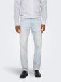 ONSEDGE STRAIGHT LB 9393 DOT DNM NOOS 33/32 Gerade geschnitten - Light Blue Bleached Denim