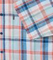 Leinenhemd Kurzarm 3XL Comfort Fit - Blau