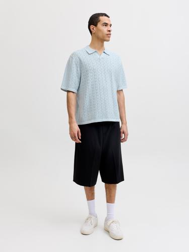 JORTYLER KNIT SS SPLIT NECK POLO SN