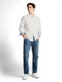 Regular Fit Hemd mit Leinenanteil M Regular Fit - White