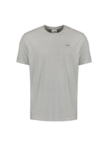 T-Shirt Crewneck Stripes XL Regular Fit - Offwhite