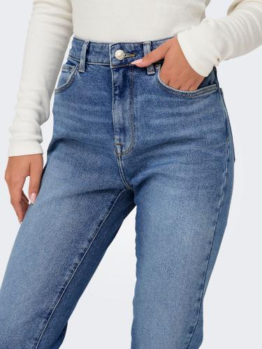 ONLEMILY STRETCH HW ST AK DNM CRO571NOOS 25/32 Gerade geschnitten - Medium Blue Denim