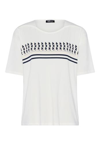 Shirt COOL SUMMER mit grafischem Muster 46 - Ecru/ink