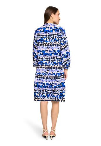 Stufenkleid 42 Ausgestellt - Blau/beige