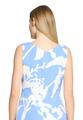 Cocktailkleid 46 Figurumspielend - Blau/Weiß