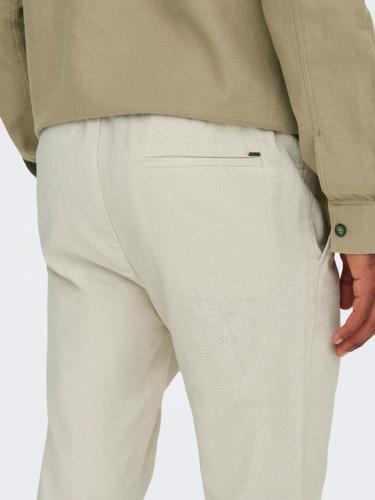 ONSLINUS CROP 0007 COT LIN PNT NOOS XXL Verjüngt - Silver Lining