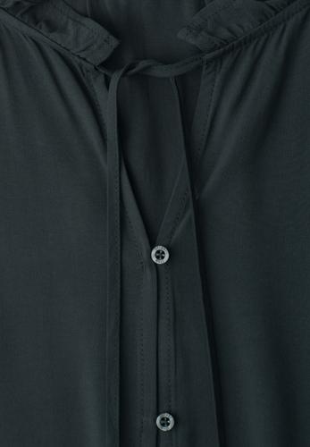 Blusentop mit Split Neck und Rüschen 36 - Deep Bound Green