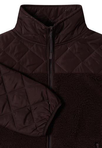 Teddy-Jacke mit Steppdetails L - Tartufo Brown