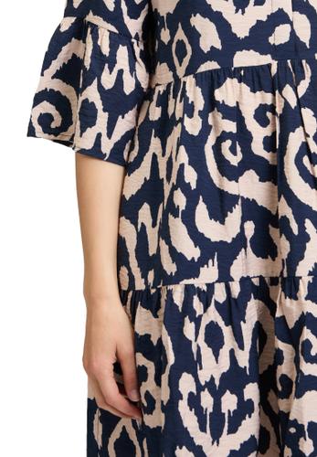 Stufenkleid 38 Lässig - Dunkelblau/weiß
