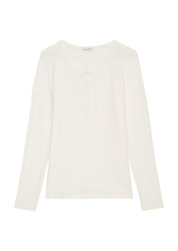 Henley-Shirt regular XL - Salty White