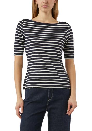 T-Shirt 36 - Blau|creme