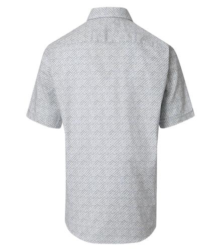 Freizeithemd Kurzarm XXL Casual Fit Short - Silber