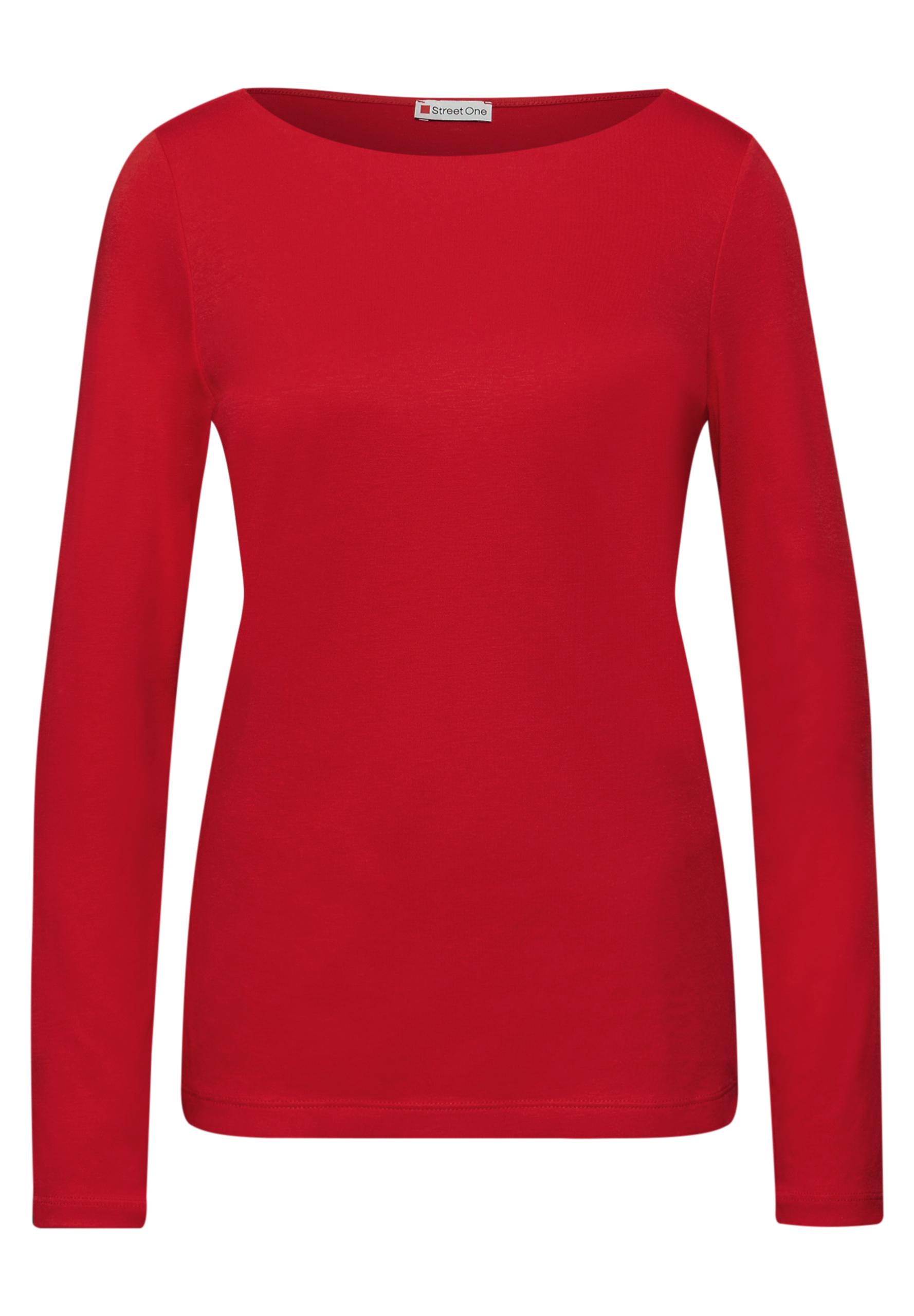 Basic Langarmshirt 42 - Racing Red
