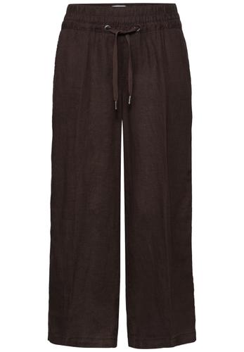 Wide Leg Hose im Loose Fit aus Leinen