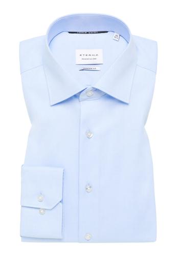 Cover Shirt Twill verlängerter Arm (68 cm) 43/Langarm - 65cm MODERN FIT - Hellblau