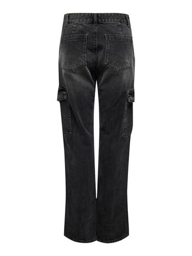 ONLJUNE HW CARGO DNM DOT117 28/32 Gerade geschnitten - Washed Black