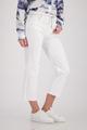 Straight-Leg-Jeans mit Fransendetails
