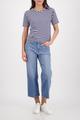 T-Shirt mit Streifen 40 - Marine Ringel
