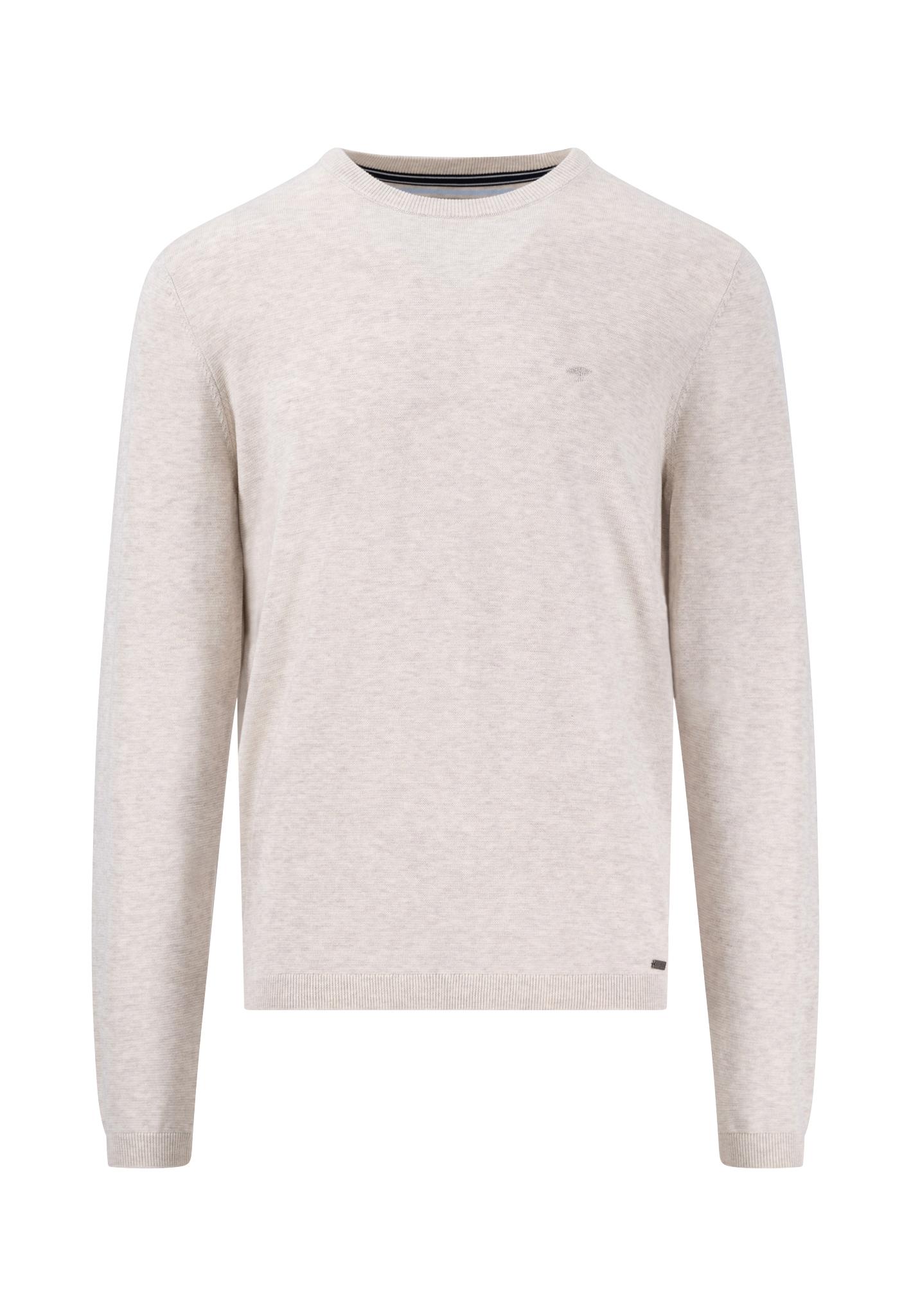 O-Neck, small structure L Casual Fit - New Offwhite