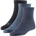 PUMA Plain Quarter-Socken 3er-Pack 35-38 in Grau