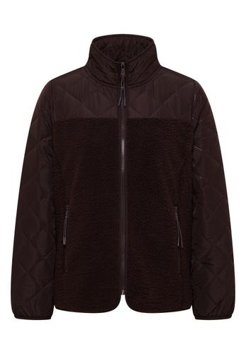 Teddy-Jacke mit Steppdetails L - Tartufo Brown