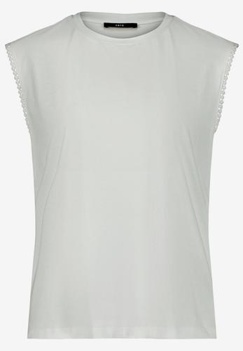Jersey-Top  mit Rundhalsausschnitt 40 - Brilliant White