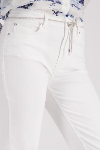 Straight-Leg-Jeans mit Fransendetails
