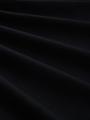 T-Shirt mit Raffärmeln L Regular Fit - Deep Black