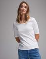 OPUS Kurzarmshirt »Daily F« im Basic-Look - Weiß / 44