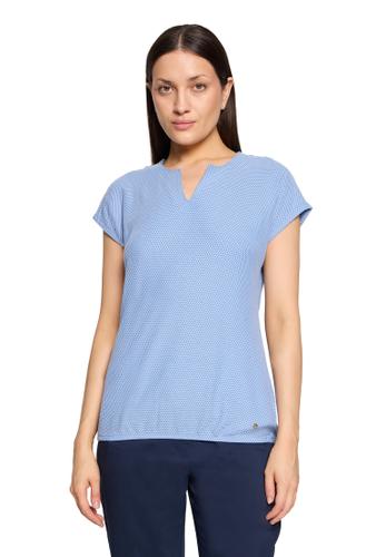 Casual-Shirt XXL Lässig - Blau/weiß