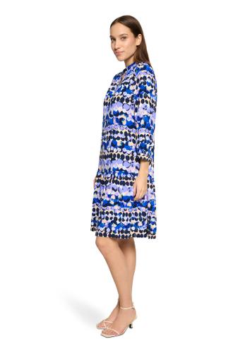 Stufenkleid 42 Ausgestellt - Blau/beige