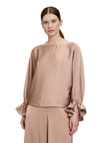 Satin-Bluse 40 Loose Fit - Macchiato