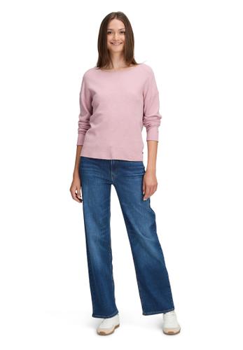 Strickpullover 38 Gerade - Rose Melange