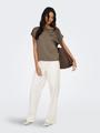 ONLLIEKE S/S SATIN MIX TOP WVN NOOS