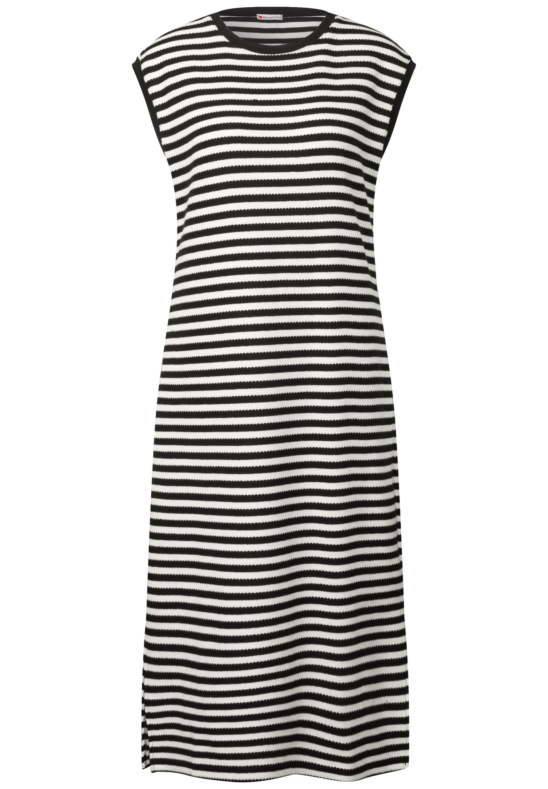 Gestreiftes Kleid 38 - Black