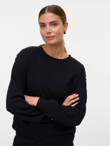 VMDAISY PEARL O-NECK SWEAT JRS GA BOO M Normal geschnitten - Black