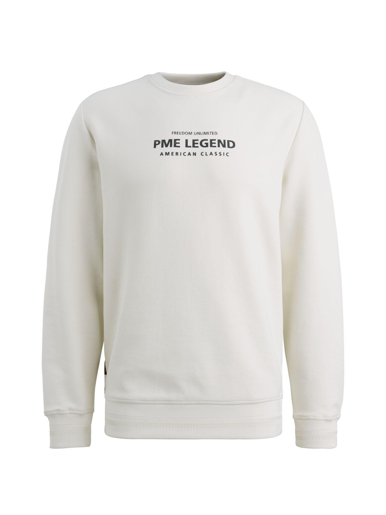 cotton blend sweat M - Bone White
