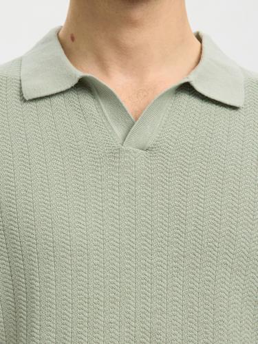 SLHMATTIS SS LINEN BLEND STRUC POLO NOOS