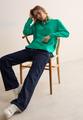 Bluse in Unifarbe L - Aventurine Green