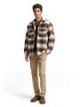 Overshirt mit Karomuster XXL Regular Fit - Brown Blue Check