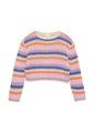 Strickpullover 92/98 Loose Fit - Beige|mehrfarbig