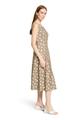Cocktailkleid 46 A-Linie - Taupe/White