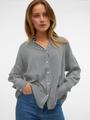 VMBUMPY L/S OVERSIZE SHIRT WVN GA M Locker geschnitten - Snow White